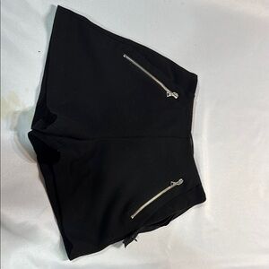 Zara Black High Waist Shorts Modern Tailored Fit